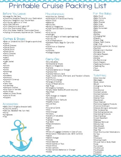 What To Leave Behind: A Smart Packing List For Your Cruise Vacation What To Leave Behind: A Smart Packing List For Your Cruise Vacation